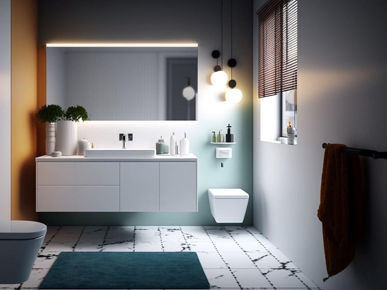 Preview: Badspiegel AENAS Dunkel